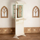 Miniature Screen Cabinet DIY Kit – 1/12 & 1/6 Scale Dollhouse Furniture Craft (Unassembled)