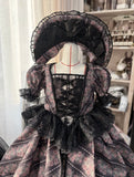 Handmade Gothic Doll Dress Set Miniature Victorian Evening Gown 1/6 1/4 1/3 Scale