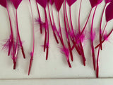 20pcs Purple Pink Goose Feathers For Millinery Hat Making Costume DIY Supplies