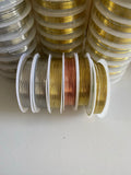 Craftuneed Bundle 36spools Silver Gold Copper plated wire Jewellery beading wire for craft DIY 0.2mm-1.0mm