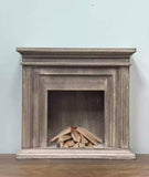Handmade 1:6 Scale Dollhouse Fireplace with Mini Wood Bundle Miniature Wooden Furniture