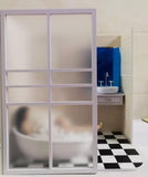Craftuneed 1:6 Scale Miniature Doll Bathroom Scene Setup Dollhouse Bathtub Sink & Toilet Furniture for Fashion Dolls