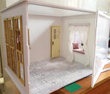 1:6 Scale Miniature Room Diorama DIY Kit – Flat Pack Dollhouse Background Scene (Custom Size Available)