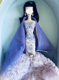 Handmade 1:6 Scale Doll Dress Mermaid Dress Miniature Couture Style Evening Gown