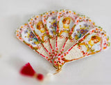 1:6 Miniature Doll Hand Fan European Vintage Style – 1/6 1/8 1/12 Scale Dollhouse Accessory