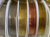 Craftuneed Bundle 36spools Silver Gold Copper plated wire Jewellery beading wire for craft DIY 0.2mm-1.0mm
