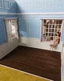 Handmade 1:6 Scale Dollhouse Window Seat Miniature Windowsill Insert | DIY Dollhouse Feature