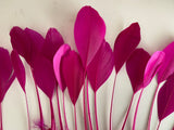 20pcs Purple Pink Goose Feathers For Millinery Hat Making Costume DIY Supplies