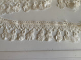 Ivory Fringe Lace Trim Bundle 6.6 Meters Continuous Tassel Embroidered Lace For Sewing