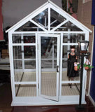 1:6 Scale Miniature Greenhouse Craft Kit – Dollhouse Conservatory PVC Panels Unassembled