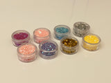 Craftuneed Bundle 8packs Nails face art glitter stars hearts eyes sequins Festival eyeshadow makeup art craft making