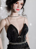 Handmade Sparkly Evening Doll Gown Evening Dress with Necklace 1/6 1/4 1/3 scale