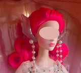 1:6 Scale Mermaid Style Earrings Miniature Faux Pearl Dangle Jewellery Handmade