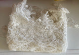 Ivory Sequins Lace Trim Bundle Embroidered Tulle Trimming For Bridal DIY (Total 10.8 Meters)