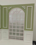 Handmade 1:6 Scale Miniature Dollhouse Room Three-Sided Wall Scene Victorian Style Diorama