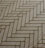 Craftuneed 1:6 Scale Miniature PVC Wood Grain Dollhouse Flooring Herringbone Pattern 40cm X 15.2cm
