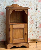 1:6 Scale Vintage Style Wooden Kitchen Sideboard Cabinet with Drawers Miniature Dollhouse Plates Organiser & Shelves Furniture Handmade