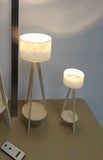 Handmade Dollhouse Modern Table Lamp & Floor Lamp Set 1:6 Scale Miniature Lighting