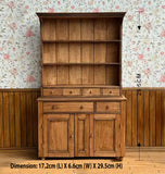 Handmade 1:6 scale Dollhouse Kitchen Cabinet Set of 4 Vintage Wooden Miniature Furniture Storage