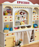 Craftuneed 1:6 Scale Dollhouse Vintage Style Grocery Cabinet Miniature Doll Grocer’s Display Shelf Furniture Handmade (Also available in 1:12 scale)