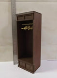 Handmade 1:6 scale Dollhouse Wooden Wardrobe Miniature Cabinet Storage Furniture