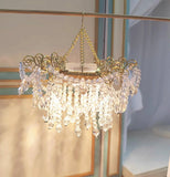 Handmade Miniature Faux Crystal Chandelier Light 1:6 Scale Dollhouse Hanging Ceiling Lamp
