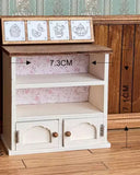 Craftuneed 1:6 scale Vintage Style Dollhouse Wardrobe Closet and Display Cabinet Miniature Doll Furniture Handmade