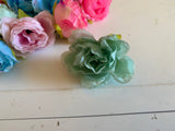 Craftuneed Bundle 44pcs Mini Artificial Peony Blooms Flower Heads Assorted Colours for DIY projects