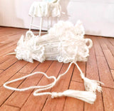 Handmade 1:8 Scale Lace Parasol Vintage Style Miniature Dollhouse Umbrella Prop 1/6 Compatible