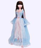 Handmade 1:6 Scale Romantic Vintage Doll Dress Miniature Victorian Style Gown