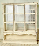 Vintage Style Dollhouse Display Cabinet DIY Kit – 1/6 & 1/12 Scale Miniature Furniture Flat Pack (Unassembled)
