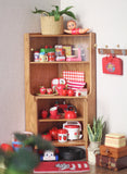 Craftuneed 1:6 Scale Miniature Wooden Corner Cabinet Handmade Dollhouse Storage Shelf Display Unit Furniture For Dolls