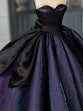 Handmade Miniature Gradient Purple Couture Doll Dress with Necklace Petticoat Belt Available in 1/6 1/4 1/3
