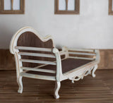 DIY Dollhouse Bench Craft Kit, Unfinished Miniature Furniture (1/12, 1/6, 1/4 Scale)