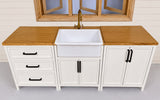 1:6 Scale Dollhouse Wooden Kitchen Cabinet Miniature Sink Cabinet Wall Cupboard