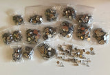 Craftuneed 1000pcs stainless steel earring stud hanging hook ear pins jewellery findings silver colour