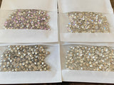 Craftuneed Job lot bundle 4 packs luxury 3D crystal diamante rhinestone diameter 5mm for craft making