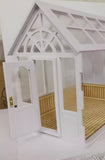 1:12 Scale Miniature Greenhouse Craft Kit – Dollhouse Conservatory PVC Panels Unassembled