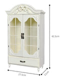 Handmade 1:6 scale Dollhouse Wardrobe Cabinet French Style Miniature Furniture Storage