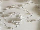 10Packs Clear Acrylic Beaded Wire Garland – DIY Craft Material Bundle