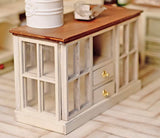 Dollhouse Display Cabinet DIY Kit – 1/6 & 1/12 Scale Miniature Sideboard (Unassembled)