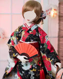 Handmade Doll Kimono Outfit with Obi Japanese Style Doll Dress Clothing 1/6, 1/4, 1/3