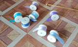 Craftuneed 1:6 Scale Miniature Ribbon Thread Rack Dollhouse Victorian Style Spool Organizer Sewing Room Furniture Prop Display