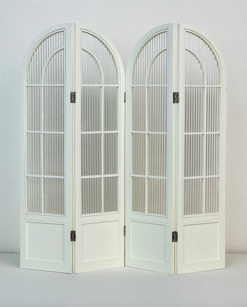 Dollhouse Folding Screen Handmade Miniature Arched Room Divider Display 1/6 1/4 Scale