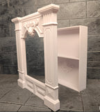 1:12 Scale Dollhouse Cabinet Storage Miniature Wardrobe Prop (White or Black)