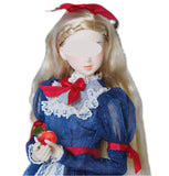 Handmade 1:6 Scale Fairytale Romantic Doll Dress, Custom Made Miniature Gown with Hair Bow