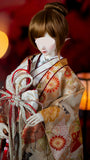 Handmade Doll Kimono Miniature Japanese Style Traditional Outfit with Obi 1/4 1/3 Scale