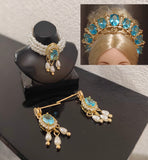 Handmade 1:6 Scale Royal Style Doll Jewelry Set – Miniature Crown, Necklace & Earrings
