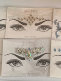 Bundle 6pcs Face body Gems Jewels Tattoo Sticker Festival Party Body stickers