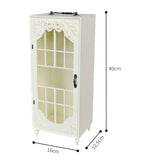 Handmade 1:6 Scale Doll Display Cabinet Miniature Wardrobe Storage Case Wooden Showcase